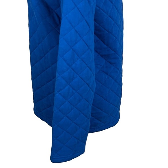 LAUREN JAMES THE LAWSON QUILTED PULLOVER IN ESTATE BLUE WOMEN'S SMALL - Picture 10 of 16